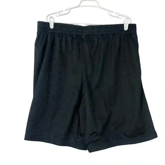 DSG POCKETLESS MESH SHORTS MENS SIZE XXL PURE BLACK ATHLETIC DRAWSTRING ATHLETE - Picture 3 of 10